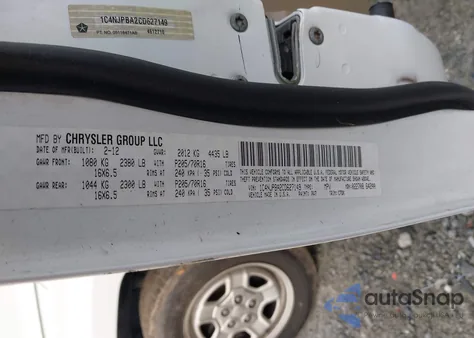 2012 Jeep Patriot Sport из США, поврежденный, VIN 1C4NJPBA2CD627149